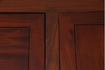 ビンテージ　総ケヤキ材　四尺　上品かつ重厚感漂う関西長火鉢(木製火鉢、囲炉裏)(R-038243)