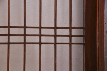 アンティーク建具　明治期　超ド級119kg!激レア品　 総ケヤキ材　くぐり戸が二重の珍しい極厚大戸(建具、蔵戸、引き戸、玄関戸)(R-038244)