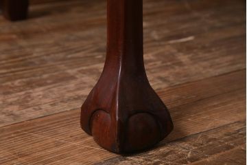 アンティーク家具　フランス　マホガニー材　繊細な彫りが上品な猫脚チェア(ダイニングチェア、椅子)(R-038246)