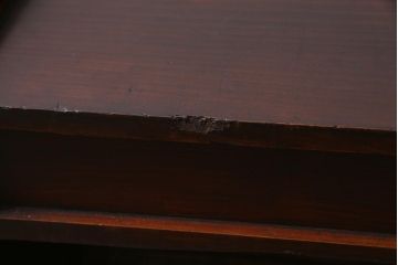 アンティーク家具　大正期　レトロな雰囲気漂う落ち着いた色味の文机(ローテーブル、座卓)(R-038248)