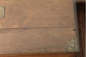 アンティーク家具　フランスアンティーク　パイン材　ブランケットボックスをリメイク!　木の風合いが味わい深いセンターテーブル(ローテーブル)(R-038253)