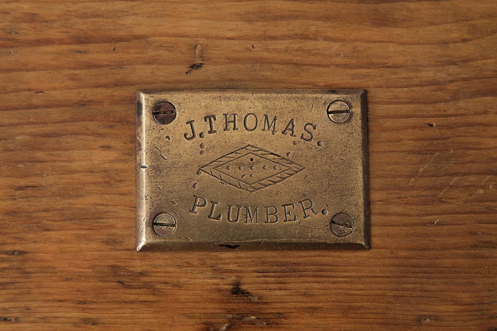 アンティーク家具　フランスアンティーク　パイン材　ブランケットボックスをリメイク!　木の風合いが味わい深いセンターテーブル(ローテーブル)(R-038253)