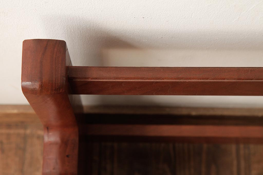 和製アンティーク　総ケヤキ材　重厚な雰囲気漂う台座(軸掛、飾り台)(R-038257)