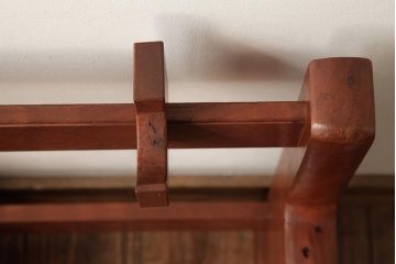 和製アンティーク　総ケヤキ材　重厚な雰囲気漂う台座(軸掛、飾り台)(R-038257)