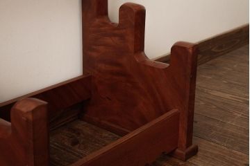 和製アンティーク　総ケヤキ材　重厚な雰囲気漂う台座(軸掛、飾り台)(R-038257)