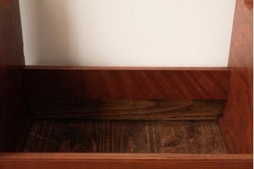 和製アンティーク　総ケヤキ材　重厚な雰囲気漂う台座(軸掛、飾り台)(R-038257)