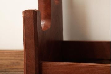 和製アンティーク　総ケヤキ材　重厚な雰囲気漂う台座(軸掛、飾り台)(R-038257)