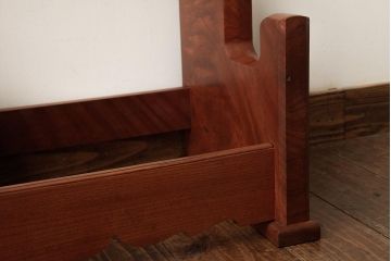 和製アンティーク　総ケヤキ材　重厚な雰囲気漂う台座(軸掛、飾り台)(R-038257)