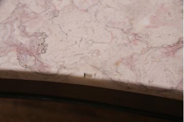 アンティーク家具　フランス　マホガニー材　レア!　個性際立つストーントップテーブル(R-038262)