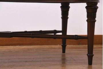 アンティーク家具　フランス　マホガニー材　レア!　個性際立つストーントップテーブル(R-038262)