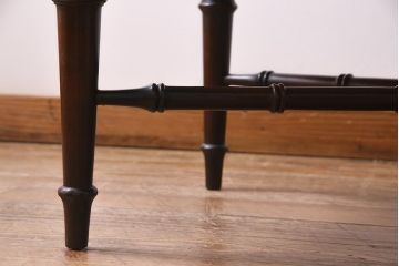 アンティーク家具　フランス　マホガニー材　レア!　個性際立つストーントップテーブル(R-038262)
