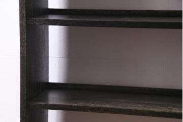 アンティーク家具　和製アンティーク　落ち着いた色合いで使い勝手の良い本棚(オープンラック、飾り棚、陳列棚)(R-038265)