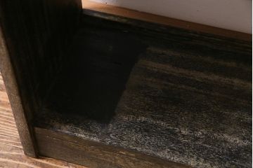 アンティーク家具　和製アンティーク　落ち着いた色合いで使い勝手の良い本棚(オープンラック、飾り棚、陳列棚)(R-038265)
