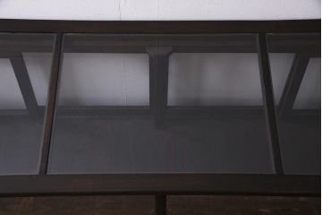 アンティーク家具　和製アンティーク　ナラ材　引き出し付き!大正ロマンの雰囲気漂うガラスケース(ショーケース、陳列棚)(R-038267)