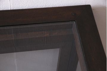 アンティーク家具　和製アンティーク　ナラ材　引き出し付き!大正ロマンの雰囲気漂うガラスケース(ショーケース、陳列棚)(R-038267)