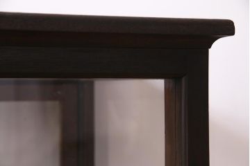 アンティーク家具　和製アンティーク　ナラ材　引き出し付き!大正ロマンの雰囲気漂うガラスケース(ショーケース、陳列棚)(R-038267)