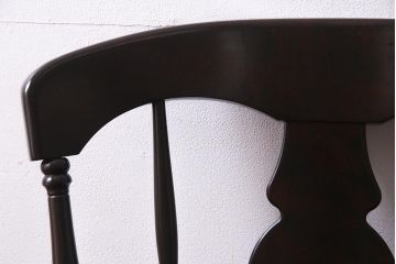 中古　北海道民芸家具　上品な雰囲気漂うアームチェア(ウィンザーチェア、ダイニングチェア、椅子、ウインザーチェア)(R-038272)