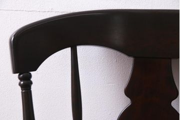 中古　北海道民芸家具　上品な雰囲気漂うアームチェア(ウィンザーチェア、ダイニングチェア、椅子、ウインザーチェア)(R-038274)