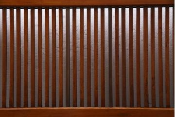 アンティーク建具　和製アンティーク　あたたかな色味が魅力の格子戸2枚セット(引き戸、建具)(R-038277)