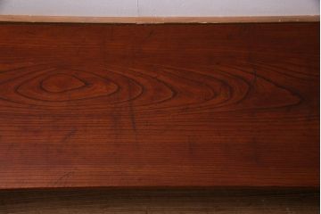 アンティーク家具　レアサイズ!　総ケヤキ材　天板一枚板　漆塗りが綺麗な文机(座机、ローテーブル、花台)(R-038288)