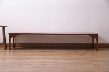 アンティーク家具　レアサイズ!　総ケヤキ材　天板一枚板　漆塗りが綺麗な文机(座机、ローテーブル、花台)(R-038288)