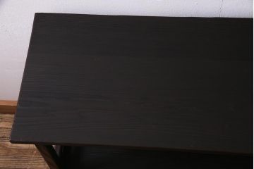ビンテージ家具　民芸家具　高級杉材　品のある佇まいが魅力的な茶棚(飾り棚、戸棚、ヴィンテージ)(R-038289)