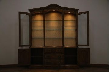 中古　DREXEL HERITAGE(ドレクセルヘリテイジ)　CHERBOURG(シェルブール)　キュリオケース(飾り棚、食器棚、キャビネット)(定価約150万円)