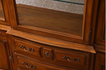中古　DREXEL HERITAGE(ドレクセルヘリテイジ)　CHERBOURG(シェルブール)　キュリオケース(飾り棚、食器棚、キャビネット)(定価約150万円)