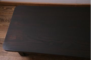 アンティーク家具　和製アンティーク　天板リメイク極厚栗材　シンプルなローテーブル(座卓、センターテーブル)(R-038303)
