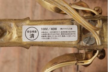 アンティーク照明　フランスアンティーク　真鍮製　オリエンタルな雰囲気が魅力的なウォールランプ(壁掛け照明、壁付け照明)(R-038312)