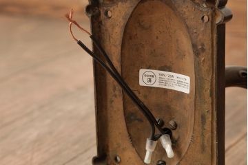 アンティーク照明　戦前　フリルシェードが優美な2灯タイプのウォールランプ(壁付け照明)(R-038314)