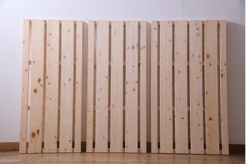 アンティーク家具　フランスアンティーク　オーク材　ロカイユ装飾が魅力的な木製ベッドフレーム(R-038315)