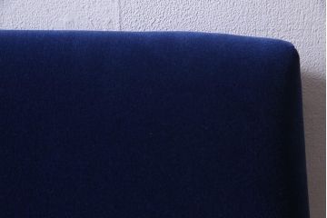 アンティーク家具　昭和初期　深みのあるブルーがお洒落なロッキングチェア(アームチェア)(R-038316)