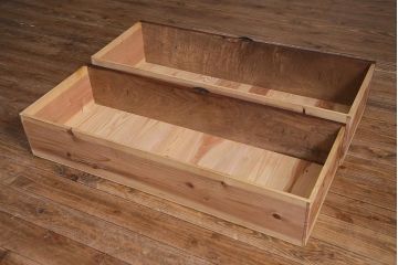 アンティーク家具　和製アンティーク　桜丸金具　前面栗材　和の風情溢れる米沢箪笥(ローボード、引き出し)(R-038319)