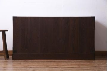 アンティーク家具　和製アンティーク　桜丸金具　前面栗材　和の風情溢れる米沢箪笥(ローボード、引き出し)(R-038319)