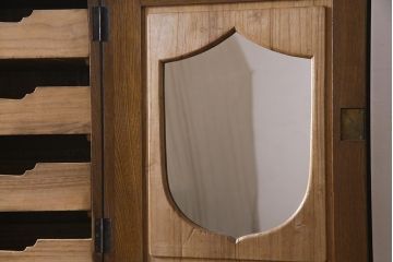 アンティーク家具　特注品　タモ材玉杢　桐材　凝ったつくりが魅力の高級感溢れる2WAY重ね箪笥(衣装箪笥、引き出し、桐箪笥、桐たんす)(R-038320)