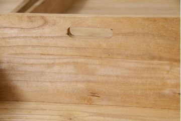 アンティーク家具　特注品　タモ材玉杢　桐材　凝ったつくりが魅力の高級感溢れる2WAY重ね箪笥(衣装箪笥、引き出し、桐箪笥、桐たんす)(R-038320)