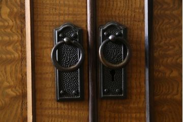 アンティーク家具　特注品　タモ材玉杢　桐材　凝ったつくりが魅力の高級感溢れる2WAY重ね箪笥(衣装箪笥、引き出し、桐箪笥、桐たんす)(R-038320)