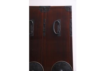 アンティーク家具　和製アンティーク　溜塗り　美品!漆塗りの光沢が美しい重ね箪笥(時代箪笥、衣装箪笥、引き出し)(R-038321)