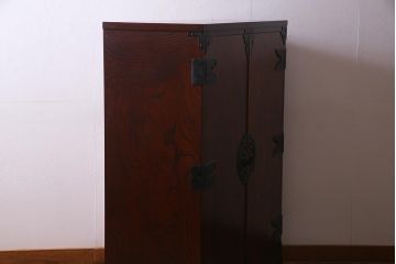 当店リメイク家具　伝統民芸　岩谷堂箪笥　棚板リメイク　衣装盆付き　2WAYが便利な衣装箪笥(チェスト、引き出し、収納棚)(R-038325)