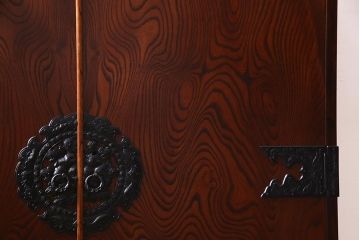 当店リメイク家具　伝統民芸　岩谷堂箪笥　棚板リメイク　衣装盆付き　2WAYが便利な衣装箪笥(チェスト、引き出し、収納棚)(R-038325)