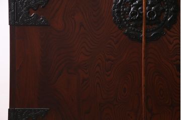 当店リメイク家具　伝統民芸　岩谷堂箪笥　棚板リメイク　衣装盆付き　2WAYが便利な衣装箪笥(チェスト、引き出し、収納棚)(R-038325)