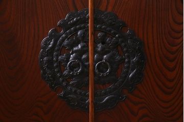 当店リメイク家具　伝統民芸　岩谷堂箪笥　棚板リメイク　衣装盆付き　2WAYが便利な衣装箪笥(チェスト、引き出し、収納棚)(R-038325)