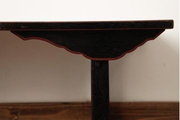 アンティーク家具　和製アンティーク　優美なシルエットが魅力的な二月堂机(座卓・ちゃぶ台)(R-038331)