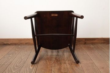 ビンテージ家具　松本民芸家具　シックな雰囲気漂うチェア(ダイニングチェア、椅子)(R-038336)