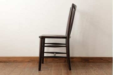ビンテージ家具　松本民芸家具　シックな雰囲気漂うチェア(ダイニングチェア、椅子)(R-038338)
