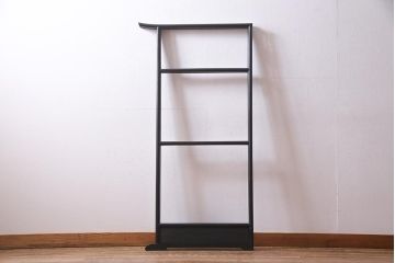 アンティーク雑貨　昭和初期　川辺の風景が和の情緒溢れる衣桁(着物掛け、ハンガーラック)(R-038342)