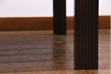 中古　松本民芸家具　ヴィンテージ家具　ビンテージ　絶版品　超希少!幕板と脚の意匠が魅力的なG型座卓(ローテーブル)(R-038343)