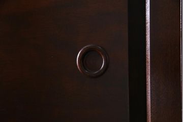 中古　松本民芸家具　直線的なデザインが美しいD型和タンス(箪笥、チェスト)(定価約54万円)(R-038346)