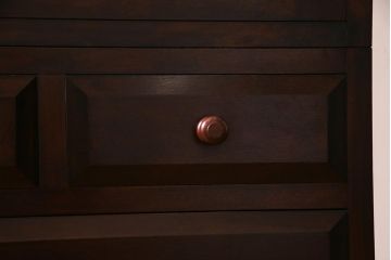 中古　松本民芸家具　直線的なデザインが美しいD型和タンス(箪笥、チェスト)(定価約54万円)(R-038346)